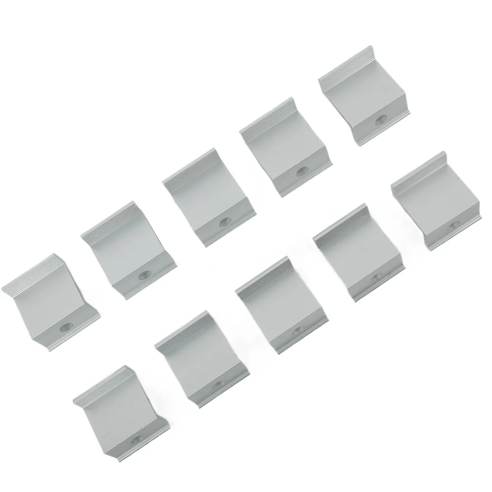 10Pcs Solar Photovoltaic Mounting PV End Clamps 30-45mm Clamps For Solar Module Solar Panel Racking Mounts Accessories