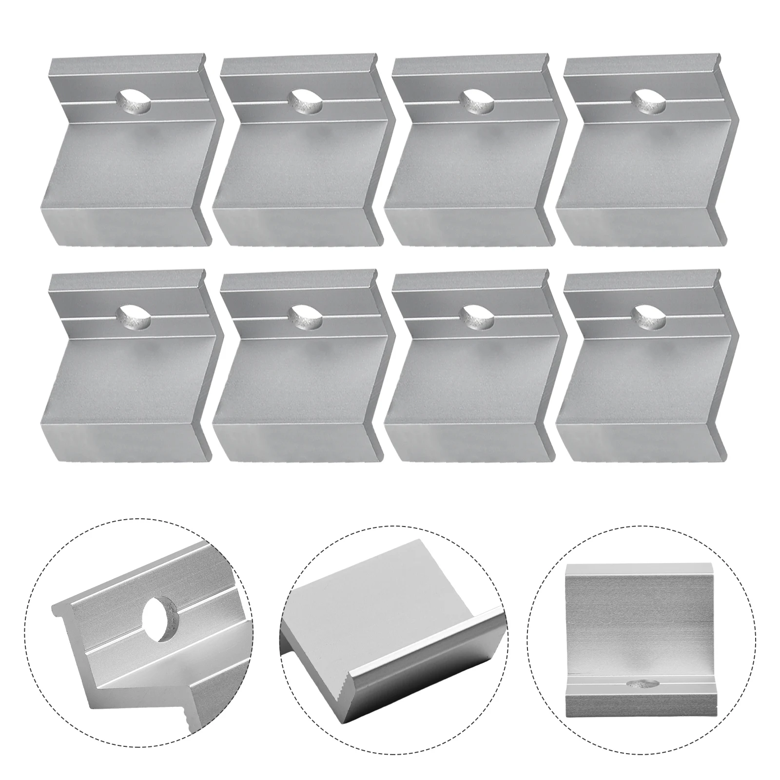 10Pcs Solar Photovoltaic Mounting PV End Clamps 30-45mm Clamps For Solar Module Solar Panel Racking Mounts Accessories