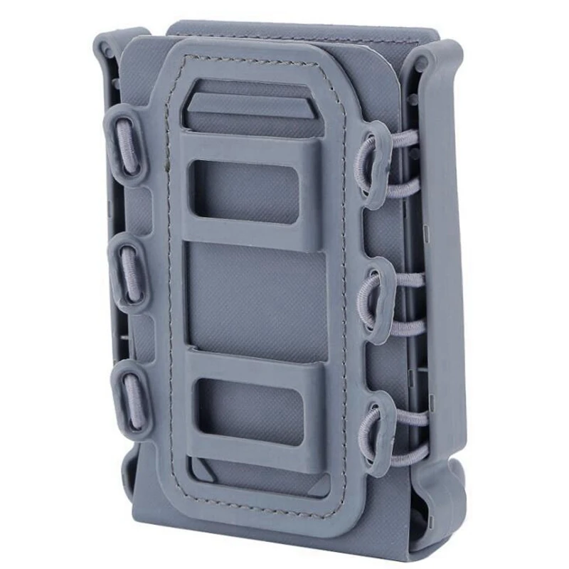 Tactical Magazine Pouch Molle for Ar15 M4 5.56 7.62 9mm Scorpion Fast Mag Quick Release Mag TPR Holster Adjustable Case Box