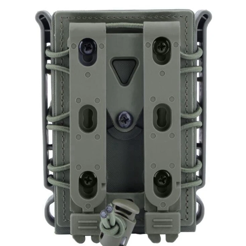 Tactical Magazine Pouch Molle for Ar15 M4 5.56 7.62 9mm Scorpion Fast Mag Quick Release Mag TPR Holster Adjustable Case Box
