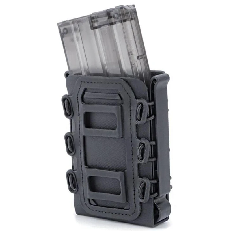 Tactical Magazine Pouch Molle for Ar15 M4 5.56 7.62 9mm Scorpion Fast Mag Quick Release Mag TPR Holster Adjustable Case Box