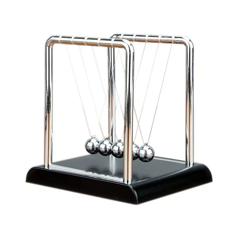 Newton Cradle Balance Steel Balls Perpetual Motion Collision Ball School Teaching Physics Science Pendulum Toy Home Decoration