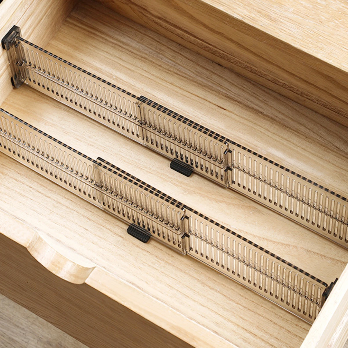 10Pcs, Plastic Drawer Divider 5Sets, Home Drawer Storage Dividers, Drawer Dividers for Storage and Organization, Free Combination