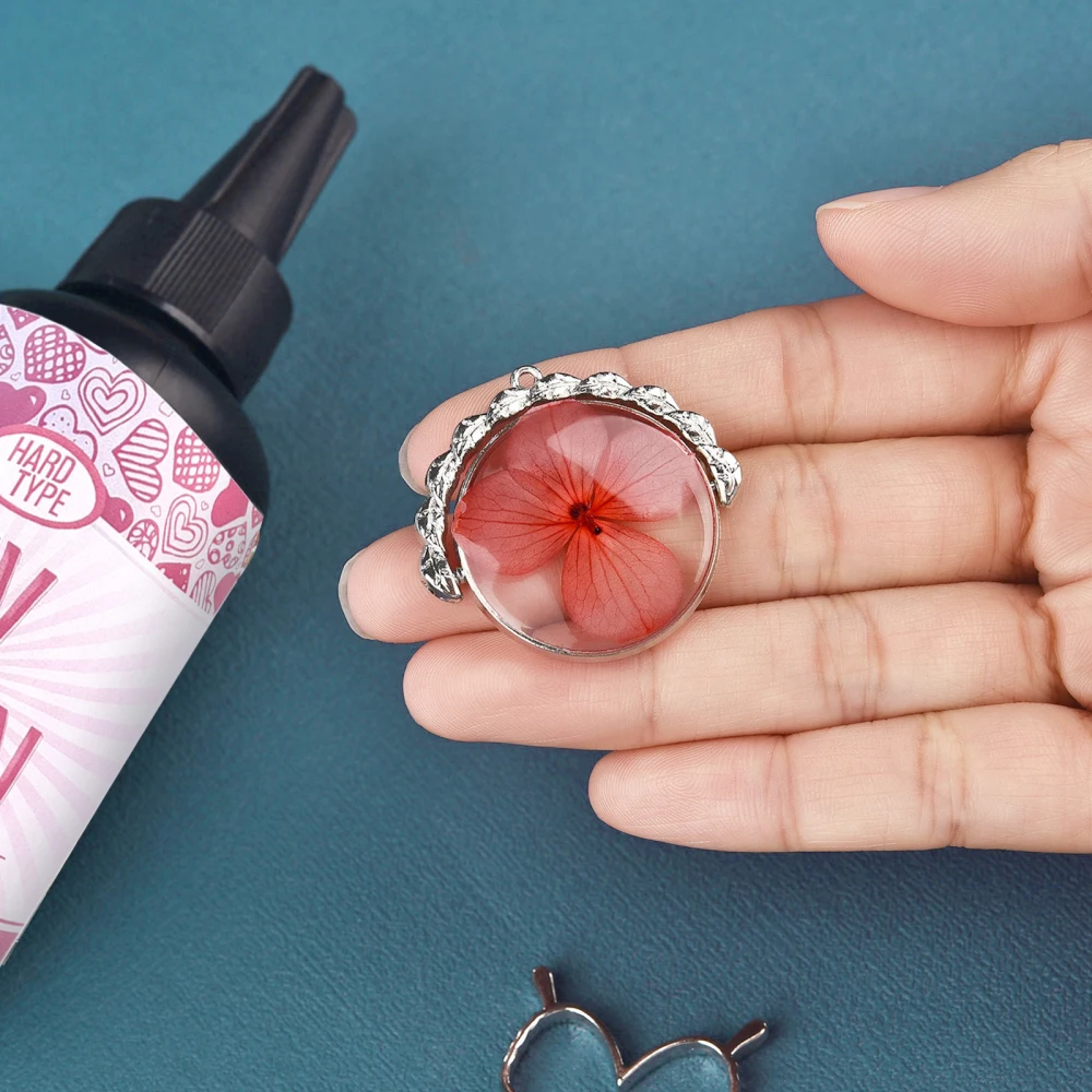 20g/50g/100g UV Epoxy Resin Glue DIY Jewelry Making High Transparency Fast Drying High Hardness Glue UV Lamp DIY Craft Decor