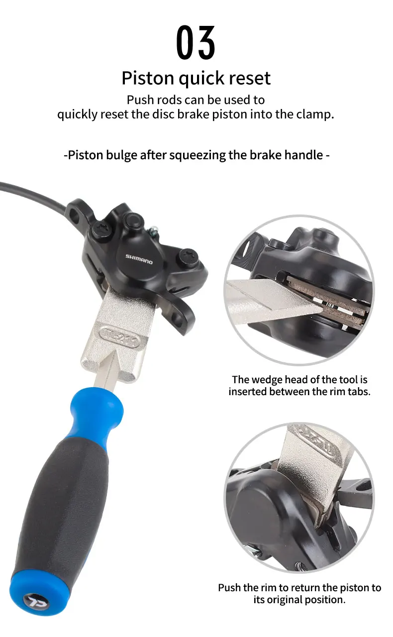 TOOPRE Bicycle Disc Brake Piston Pusher Bicycle Repair Bike Shop Tools Hydraulic Disc Brake Caliper Adjustment Tool