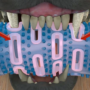 Dog Grinding Tooth Rod Cleaning Massager Dog Chewing Toys Rubber Toothbrush  Pet Teeth Cleaning Toy Biting Force Pet Accessory