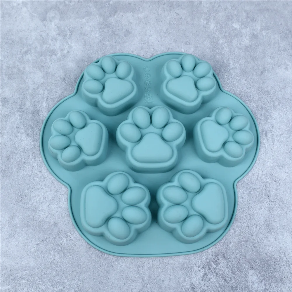 Paw Print Silicone Mold Dog Cat Animal Paw Mould For Candy Fondant Chocolate Jelly Pudding Soap Ice Cube Tray Dog Cat Treats