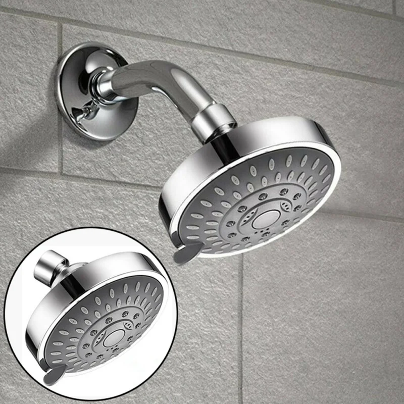 5 Modes High Pressure Shower Head 4 Inch High Flow Fixed Showerheads Sprayer Bathroom Rain Showerhead Faucet Replacement Part