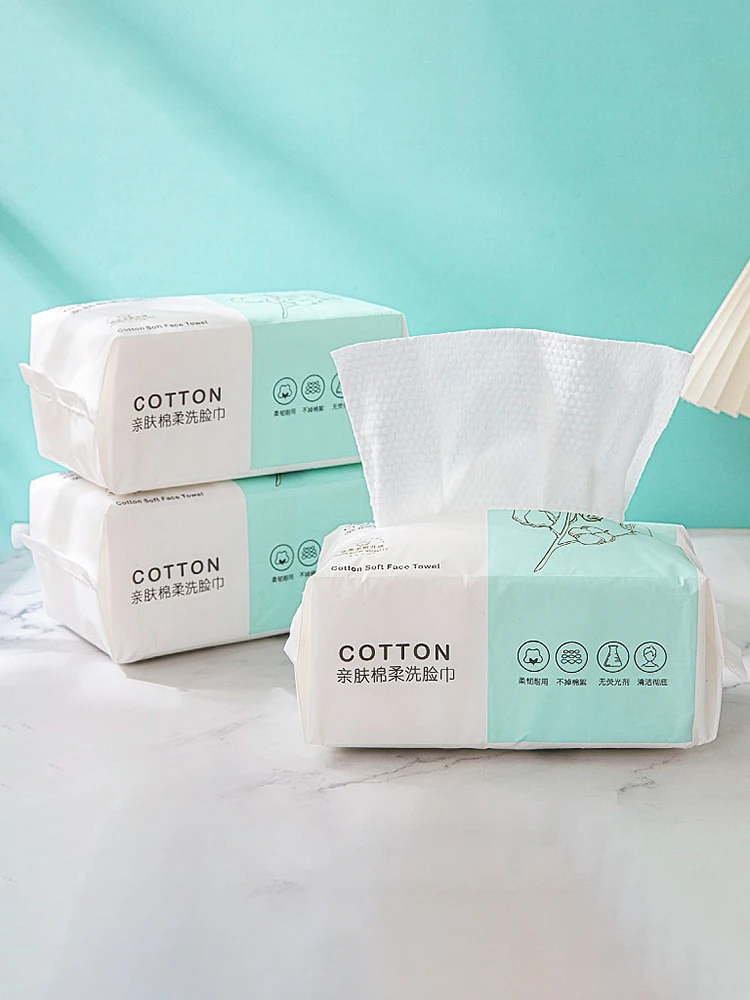 30/70/100PCS Disposable Face Towel Travel Facial Cleansing Wet And Dry Makeup Remover Pearl Cotton Soft Makeup Nonwoven Towel