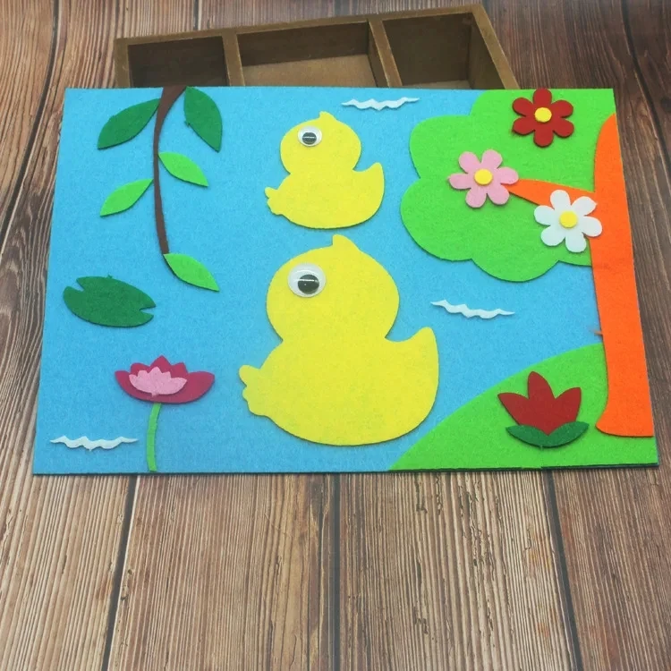 40Pcs New Square Felt Fabric Sheet Nonwoven Fabric DIY Patchwork Quilting Cloth For Handmade Sewing Craft Doll Toy Scrapbooking