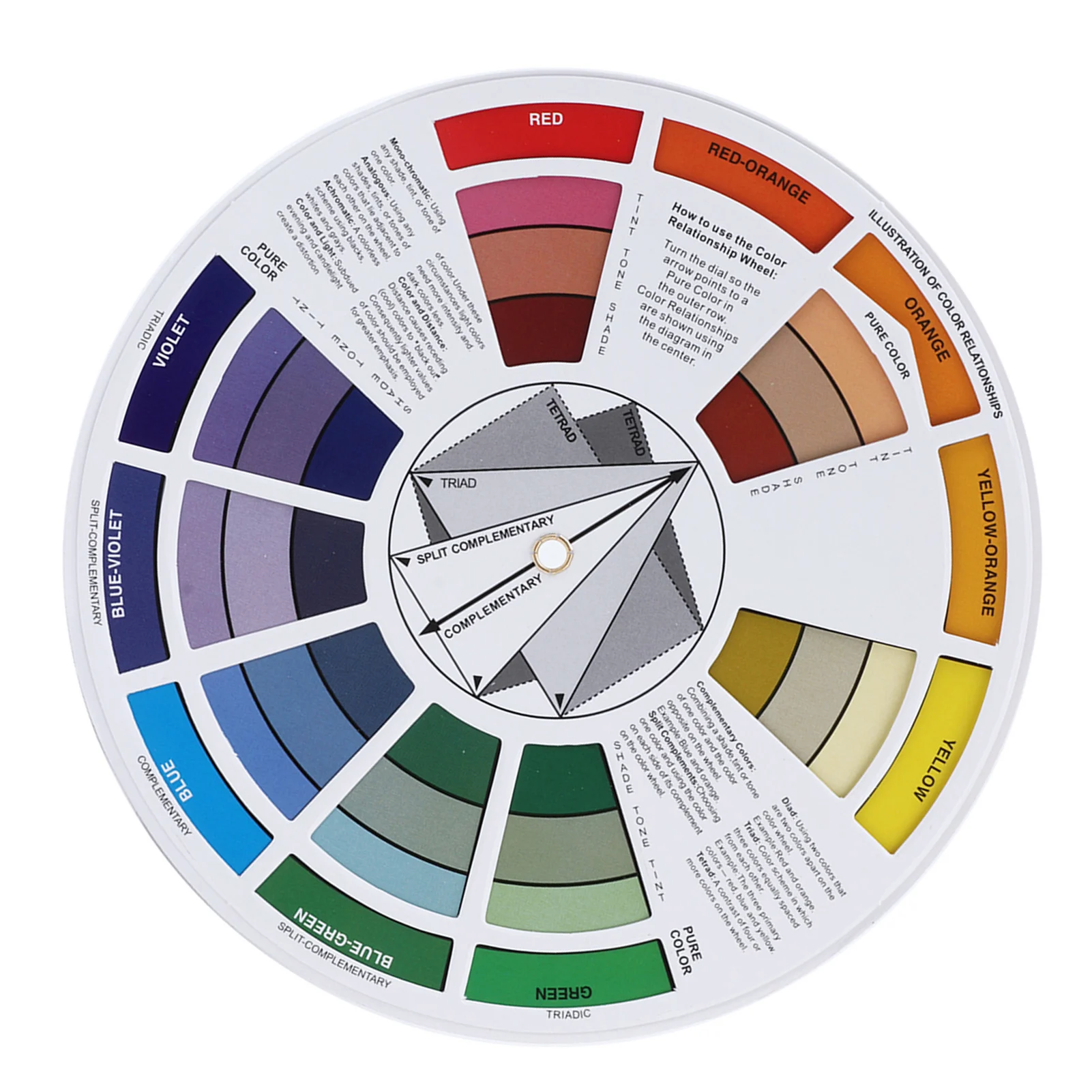 Pigment Color Wheel Tattoo Ink Color Wheel Chart Tattoo Pigment Mix Color for Permanent Eyebrow Lip Tattoo Mix Color