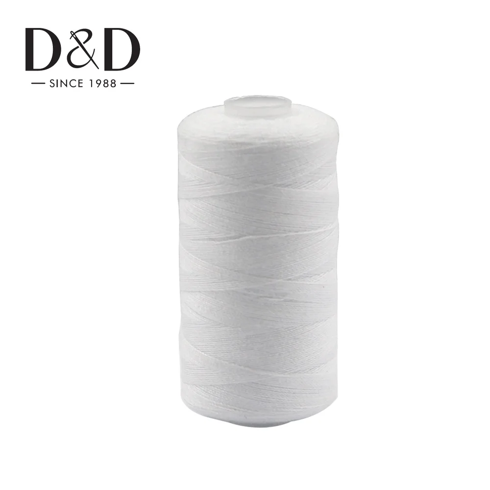 Home Sewing Thread DIY Hand Sewn Black And White Thread 500m 402 Polyester Sewing Thread Material