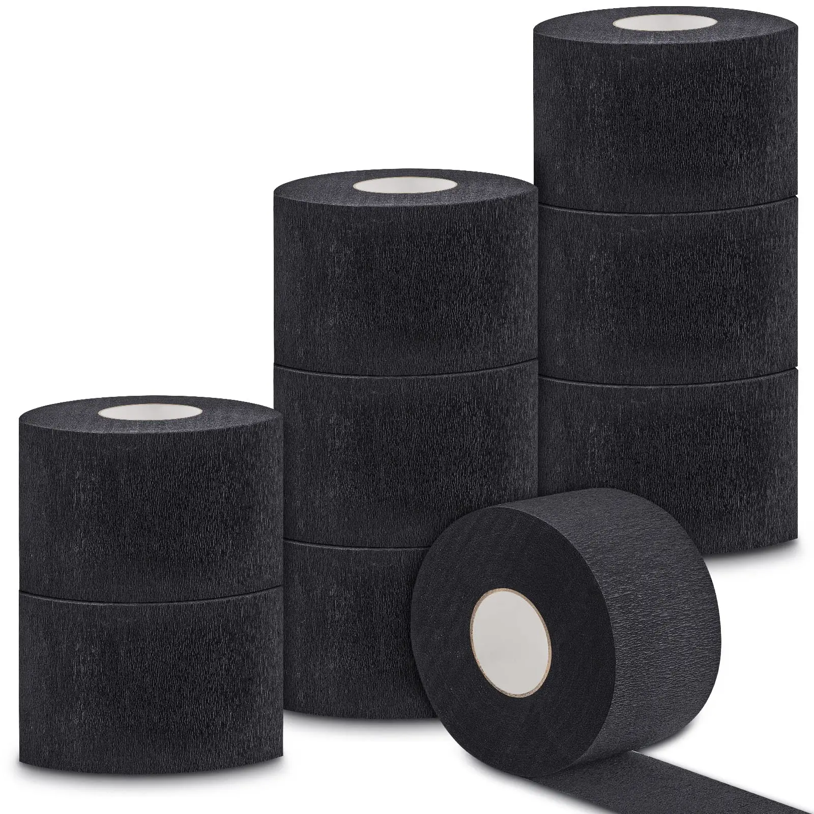 1 Roll Disposable Black Barber Neck Strips Barber Neck Paper Stretchy Strip Neck Edge Paper Haircut Styling Accessories