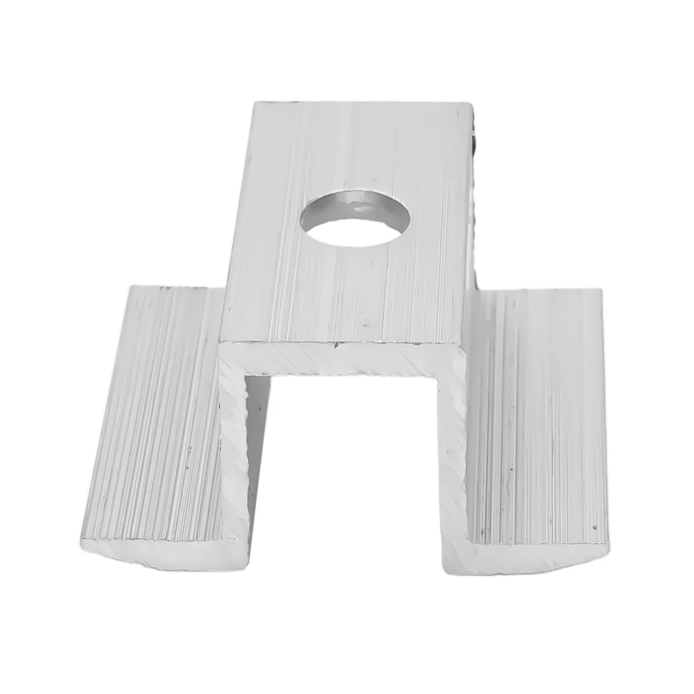 10Pcs/set Solar Middle Clamp PV Fit For Aluminum Alloy Solar Panel Frame Height 25-50mm For Most Frame Modules Accessories