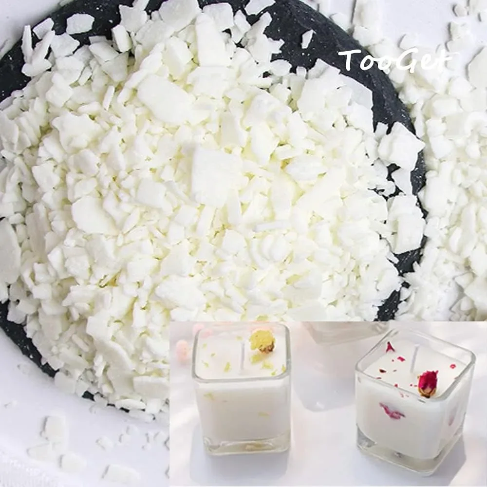 500g/200g Pure Soy Wax Paraffin Material Pre-Soy Wax-Core Pigments natural soy wax blocks for homemade candles high quality