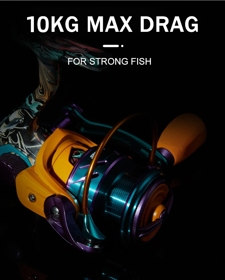 BILLINGS HA Spinning Reel, 22LB Max Drag,5.2:1 Gear Ratio,Metal Spool,CNC Rocker,Spinning Fishing Reel For Fresh Salt Water