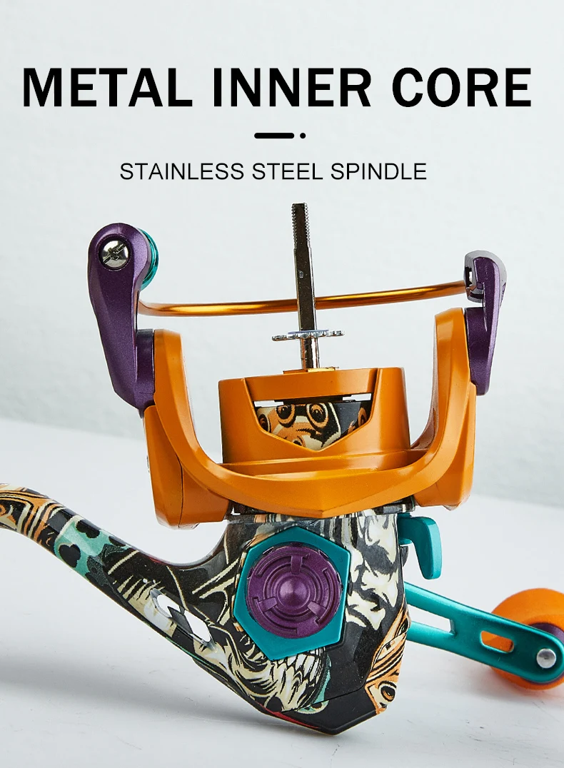 BILLINGS HA Spinning Reel, 22LB Max Drag,5.2:1 Gear Ratio,Metal Spool,CNC Rocker,Spinning Fishing Reel For Fresh Salt Water