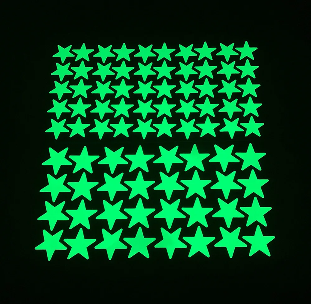 Luminous Wall Stickers for Kids Rooms Dots Stars Ceiling Wall Decals Glowing Stickers Wall Decals Glow In The Dark Home Decor