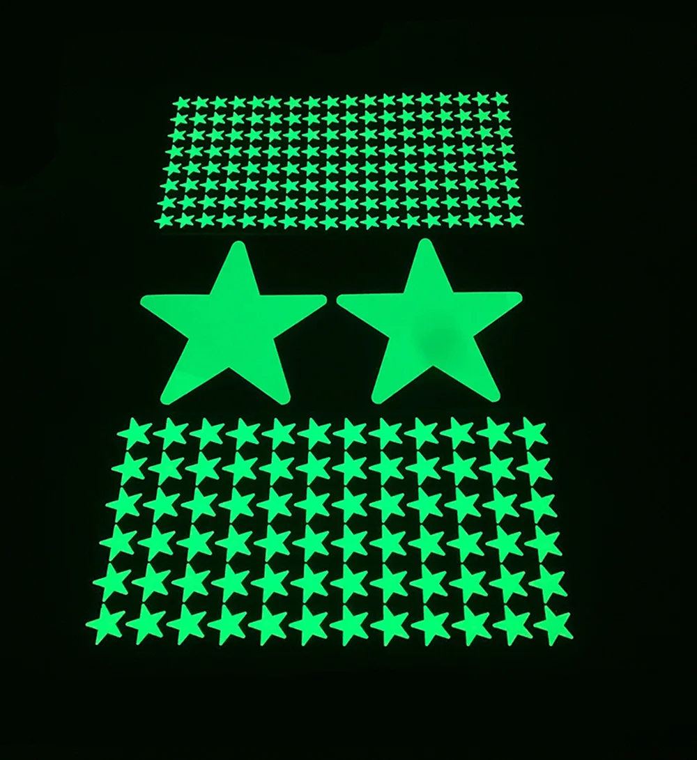 Luminous Wall Stickers for Kids Rooms Dots Stars Ceiling Wall Decals Glowing Stickers Wall Decals Glow In The Dark Home Decor