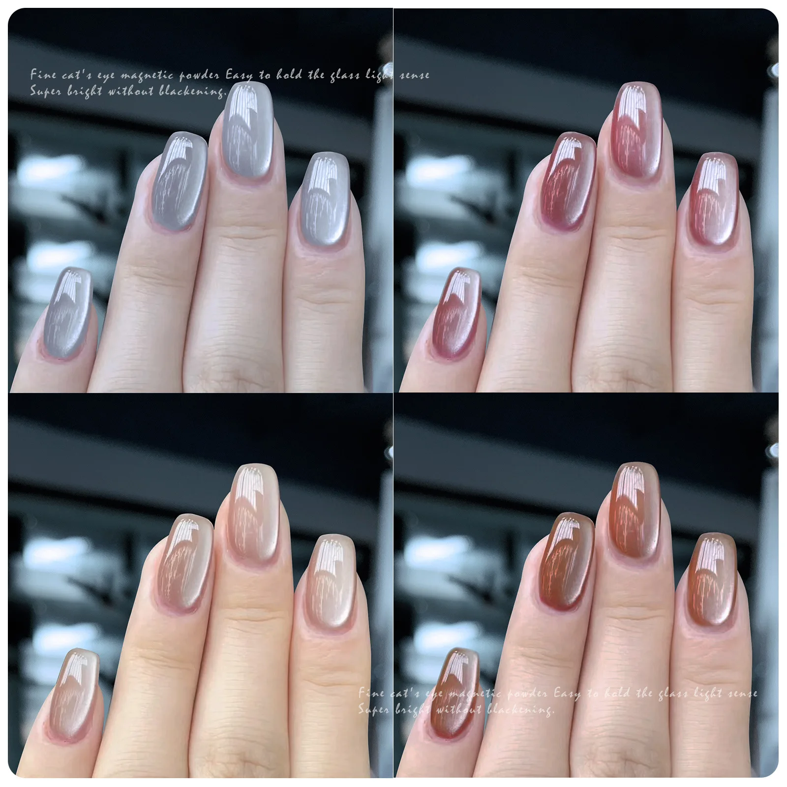 Upgrade Velvet Cat Eye Magnetic Powder Porcelain White 9D Effect Matching With Any Colors DIY Nail Art Decoration Chrome Pigment