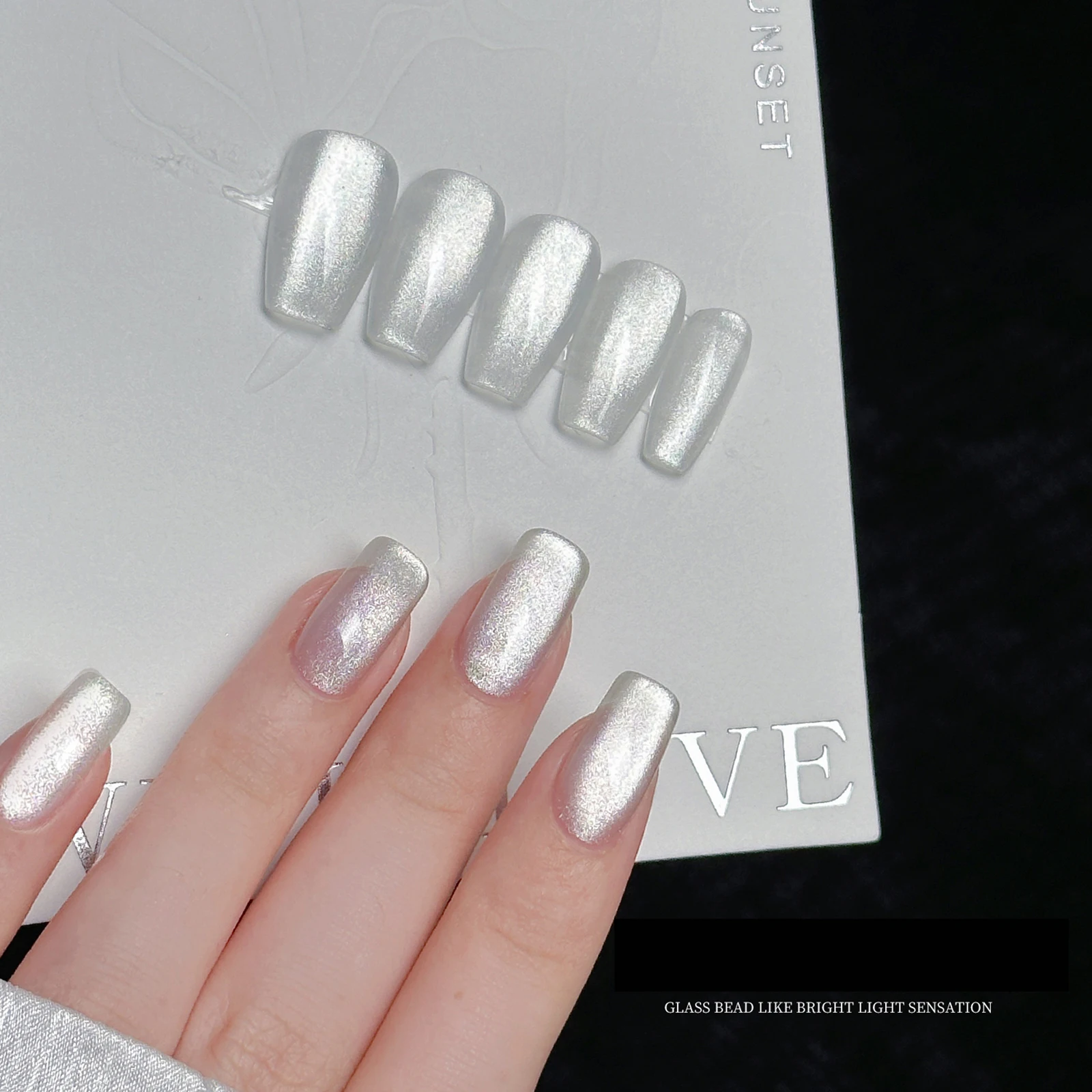 Upgrade Velvet Cat Eye Magnetic Powder Porcelain White 9D Effect Matching With Any Colors DIY Nail Art Decoration Chrome Pigment
