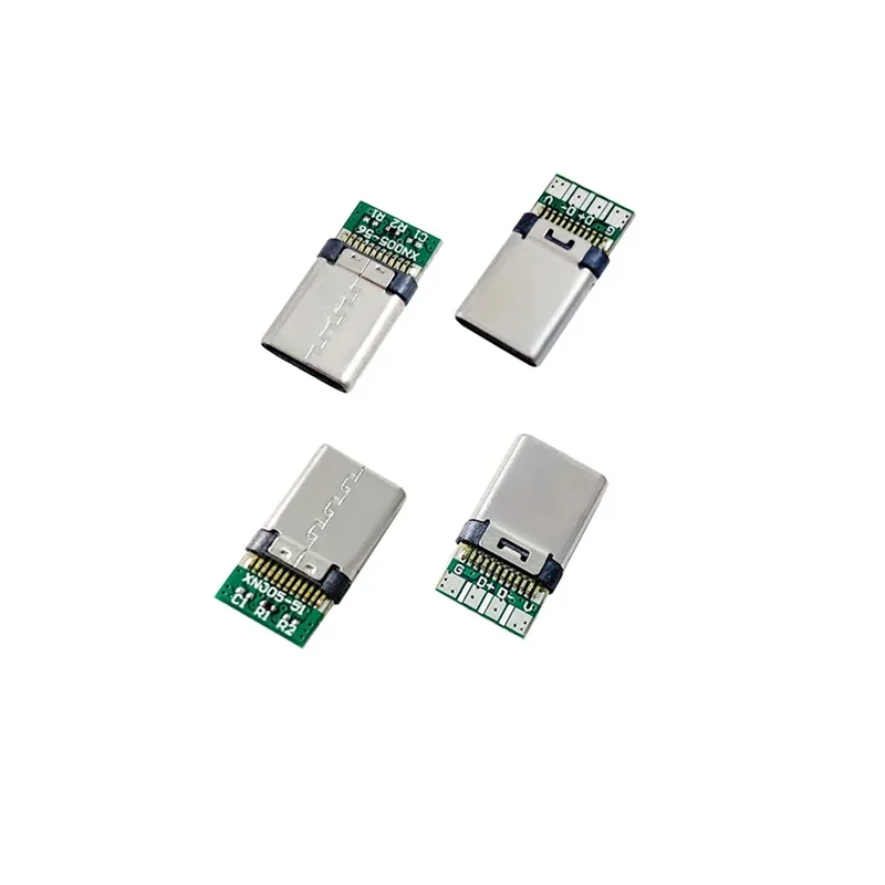 5/10Pcs TYPE C USB 3.1 24 Pin Male Plug Welding Connector Adapter with Housing Charging Plugs Data Cable Accessories Repair