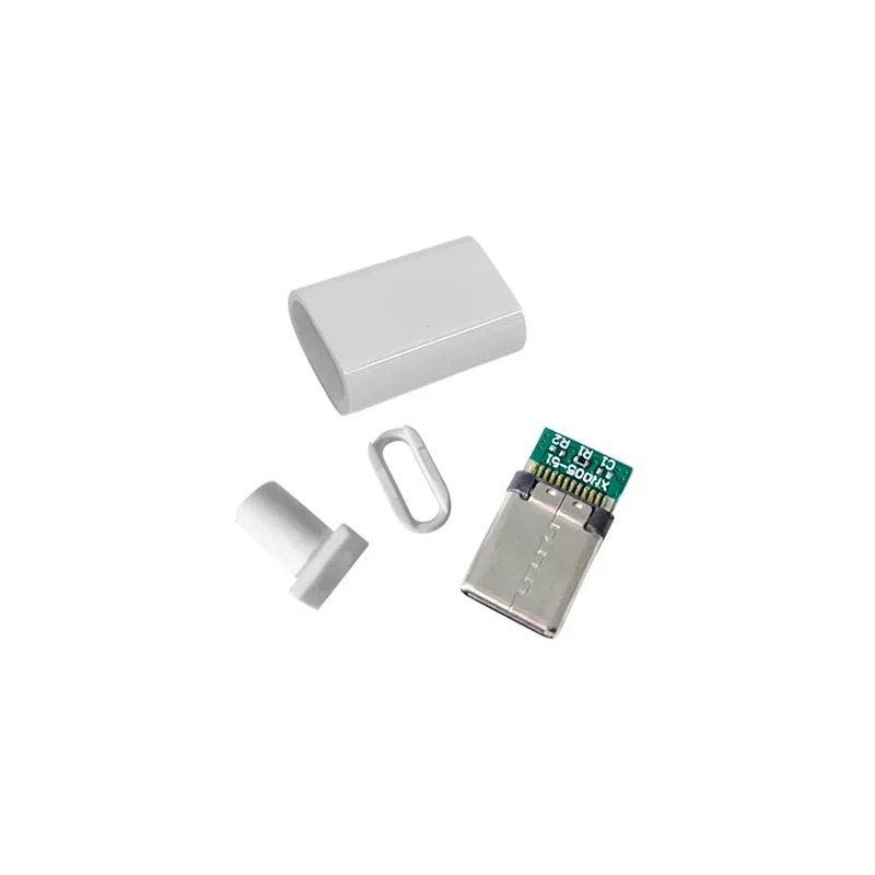 5/10Pcs TYPE C USB 3.1 24 Pin Male Plug Welding Connector Adapter with Housing Charging Plugs Data Cable Accessories Repair