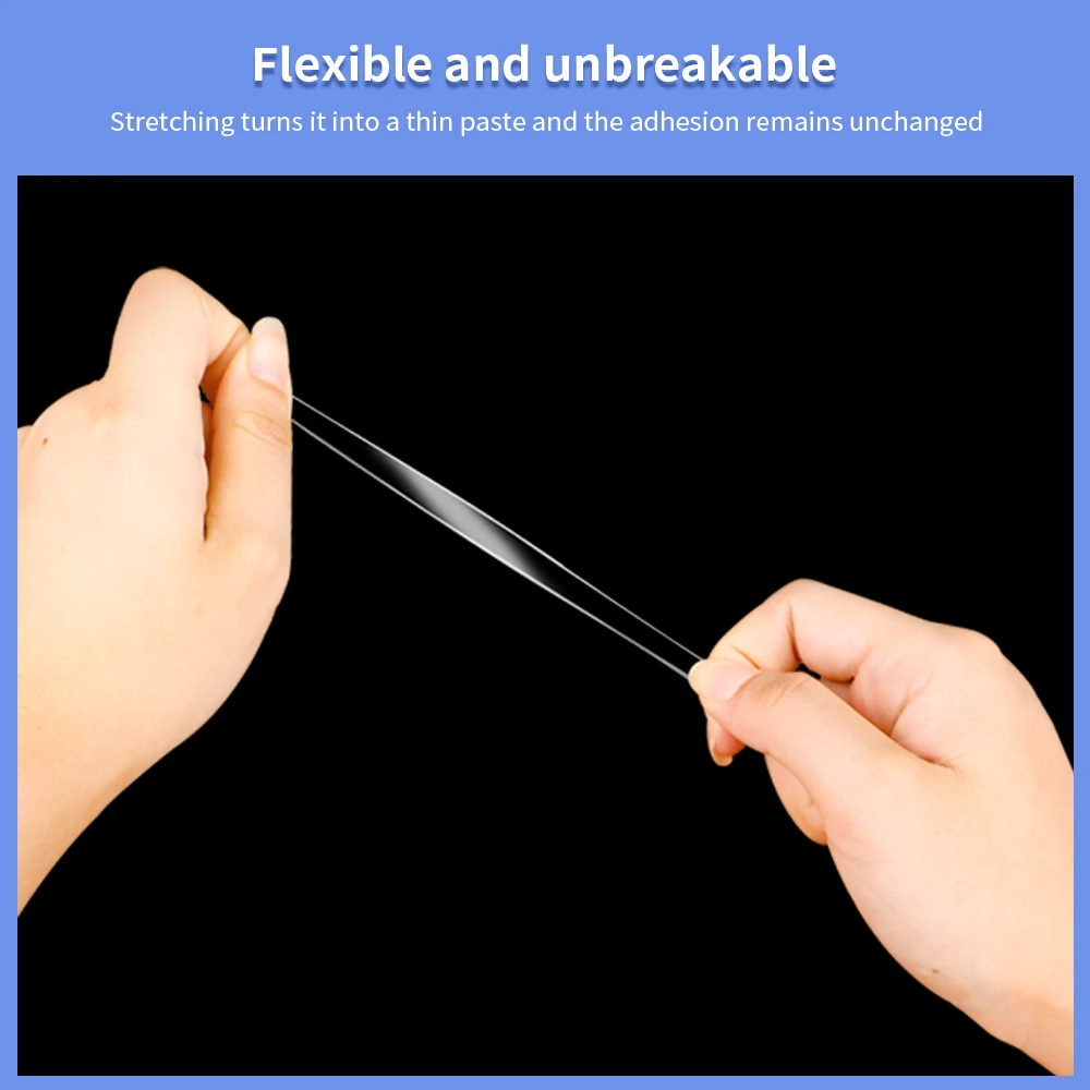 Double Sided Sticky Dots Removable Round Putty Clear Double Sided Tape for Crafts No Trace Sticky Tack Water-Repellent Adhesive