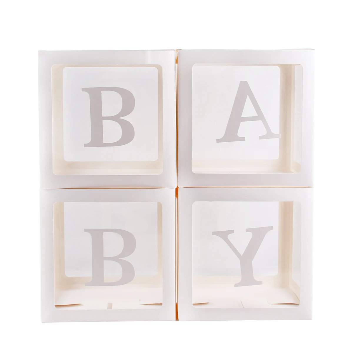 25cm BABY Letter Box Balloon Boxes Baby Shower Boy Girl 1st Birthday Party Decoration Kids Babyshower Gender Reveal Party Decor