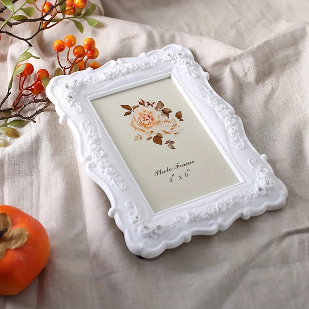 Pastoral Style Photo Frame Home Table Ornaments Living Room Bedroom Desktop Decoration Horizontal and Vertical Universal