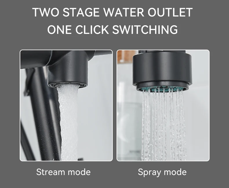 Kitchen Faucet with Pull Down Sprayer High Arc Single Handle Spring Kitchen Sink Faucet