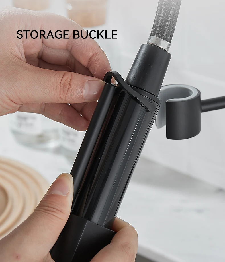 Kitchen Faucet with Pull Down Sprayer High Arc Single Handle Spring Kitchen Sink Faucet