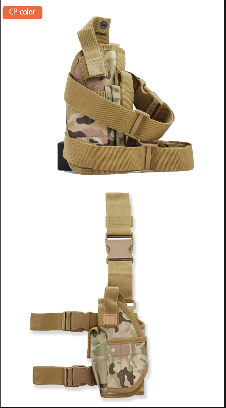 Universal Tactical Right Leg Cover Pistol Leather Cover Thigh Leather Cover Hunting Airgun Universal Pistol Leather Cover
