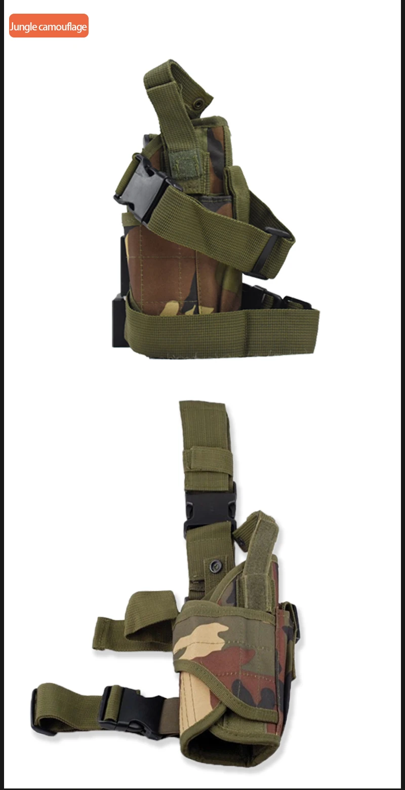 Universal Tactical Right Leg Cover Pistol Leather Cover Thigh Leather Cover Hunting Airgun Universal Pistol Leather Cover