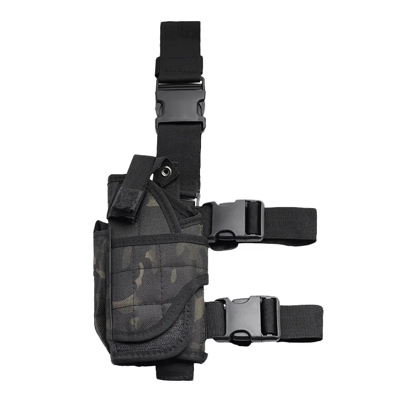 Universal Tactical Right Leg Cover Pistol Leather Cover Thigh Leather Cover Hunting Airgun Universal Pistol Leather Cover