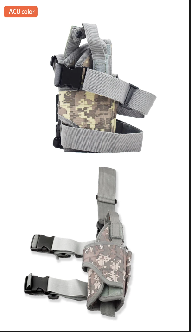 Universal Tactical Right Leg Cover Pistol Leather Cover Thigh Leather Cover Hunting Airgun Universal Pistol Leather Cover