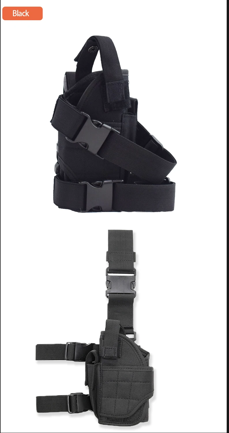 Universal Tactical Right Leg Cover Pistol Leather Cover Thigh Leather Cover Hunting Airgun Universal Pistol Leather Cover