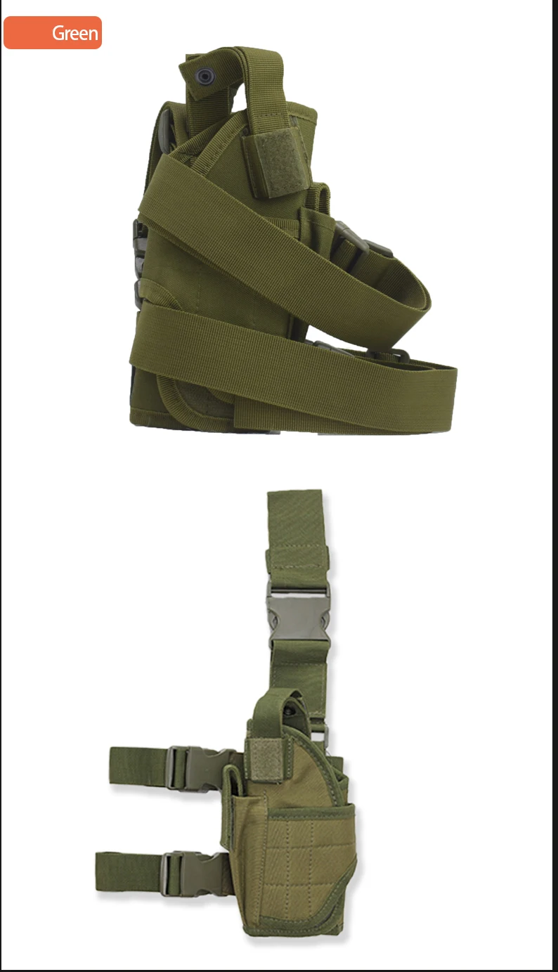 Universal Tactical Right Leg Cover Pistol Leather Cover Thigh Leather Cover Hunting Airgun Universal Pistol Leather Cover