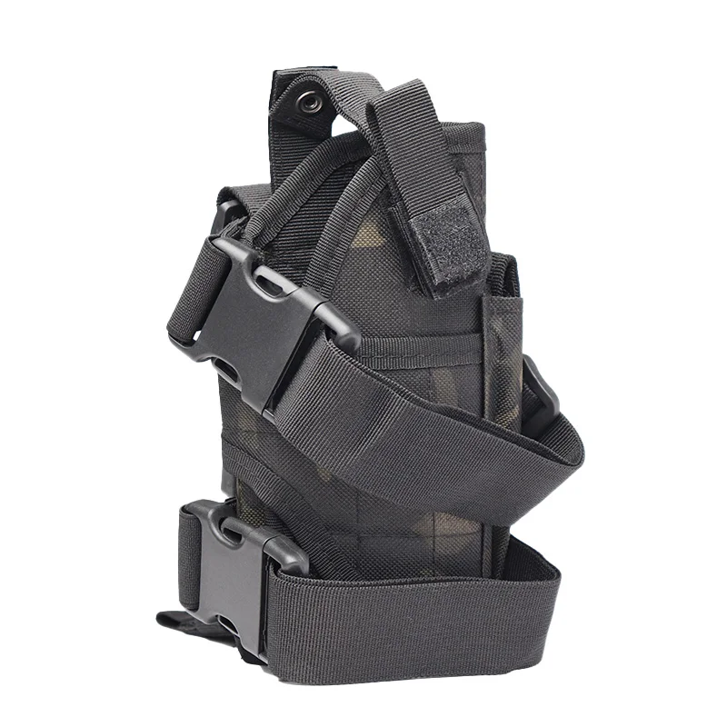 Universal Tactical Right Leg Cover Pistol Leather Cover Thigh Leather Cover Hunting Airgun Universal Pistol Leather Cover