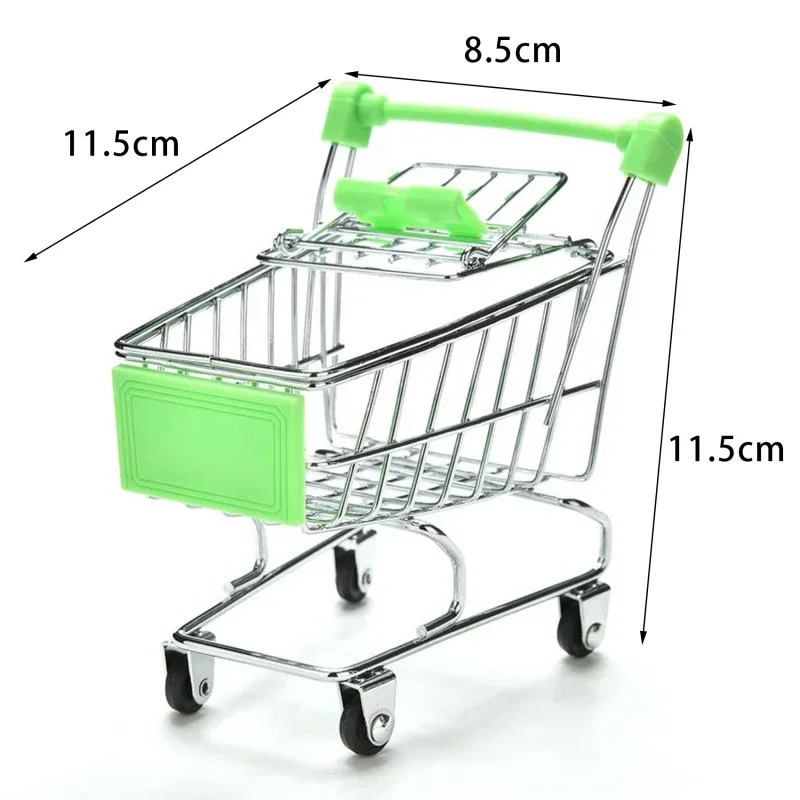 New Mini Shopping Carts Creative Handcart Kids Craft Toy Utility Cart Crafts Display Storage Toys Holder Gifts For Children