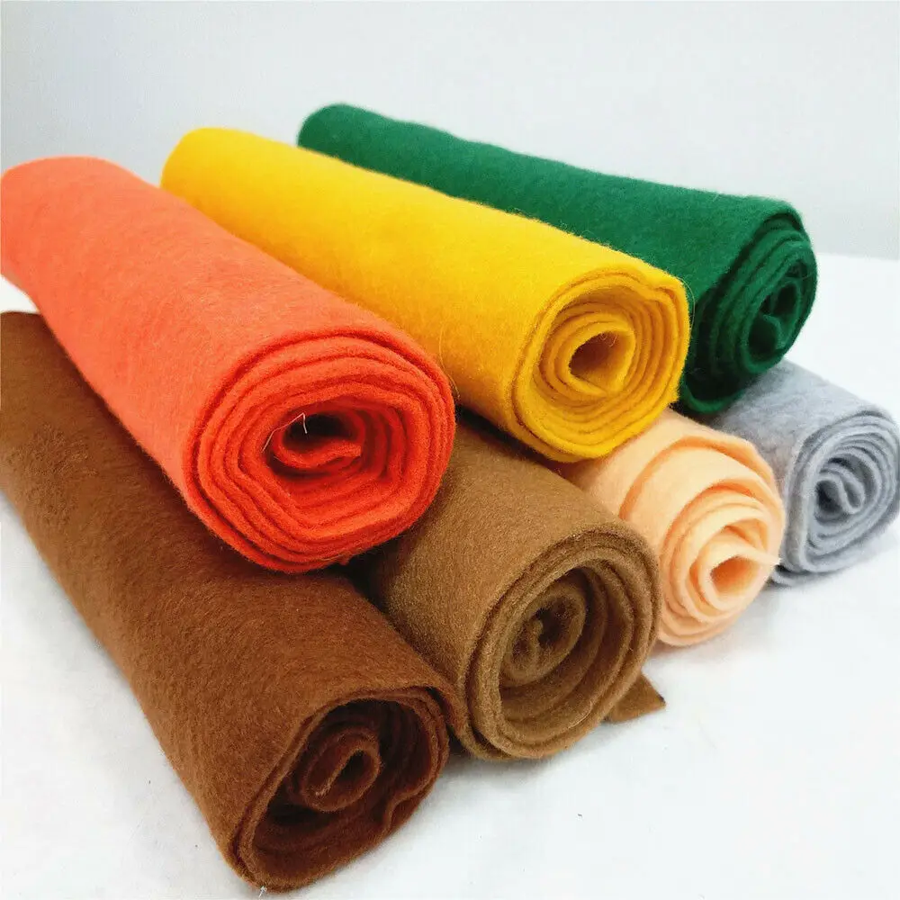 90cm Soft Felt Fabric Non-woven Felt Fabric Sheet DIY Handmade Sewing Dolls Xmas Kids Crafts Children's Day Gift Material
