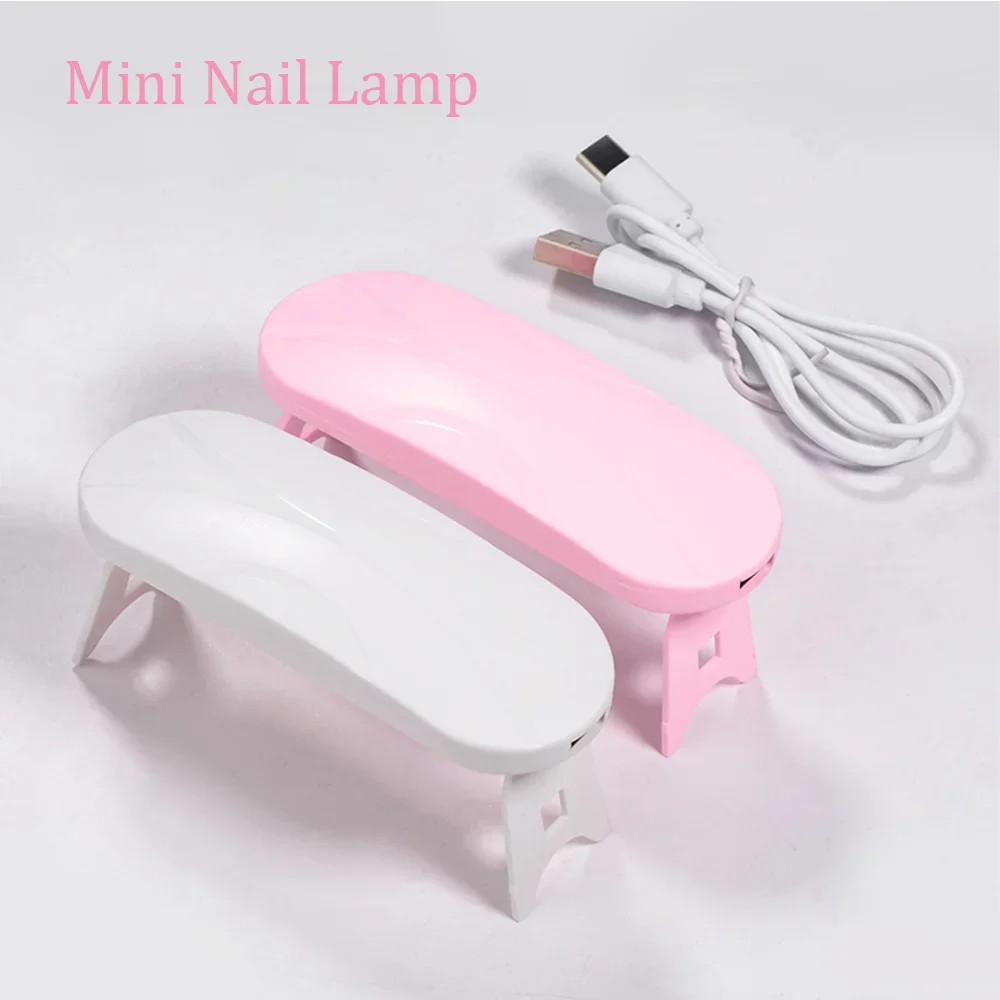 LULAA Mini 6W Nail Dryer LED UV Lamp USB Gel Varnish Curing Machine Nail Art Equipment 3 LEDS Beads Manicuring Nail Tool