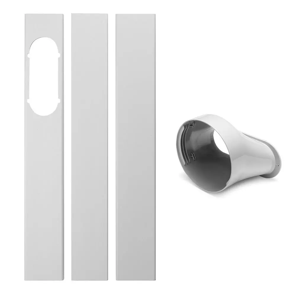 Newest Portable Window Kit Slide Plate Adjustable Adaptor Wind Shield Exhaust Hose Tube Connector Air Conditioner Accessories