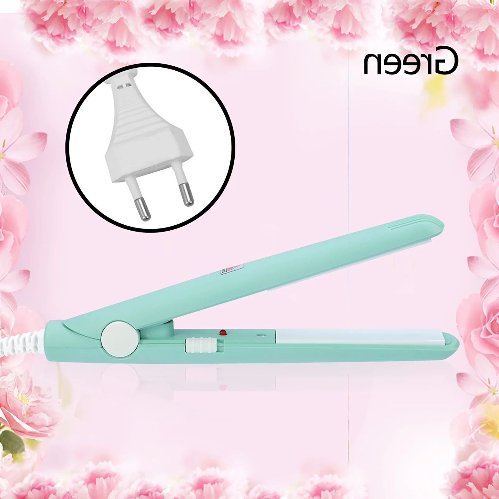 4Colors 2 in 1 Mini Hair Straightener Ceramic Plate Beauty Flat Iron Heating Curler Hair Straightener Mini Flat Iron
