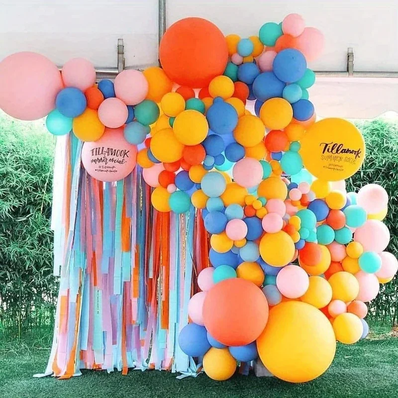 6 Rolls, 492ft Vibrant Crepe Paper Streamers - Party Decorations Streamers with 6 Pastel Colors for Birthday, Wedding
