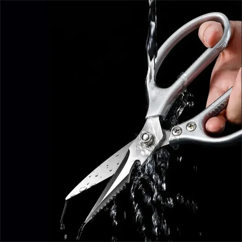 Stainless Steel Kitchen Scissors Multifunctional Chicken Bone Scissors Shear Fish Duck Cut Chef Professional Scissors Knife Tool