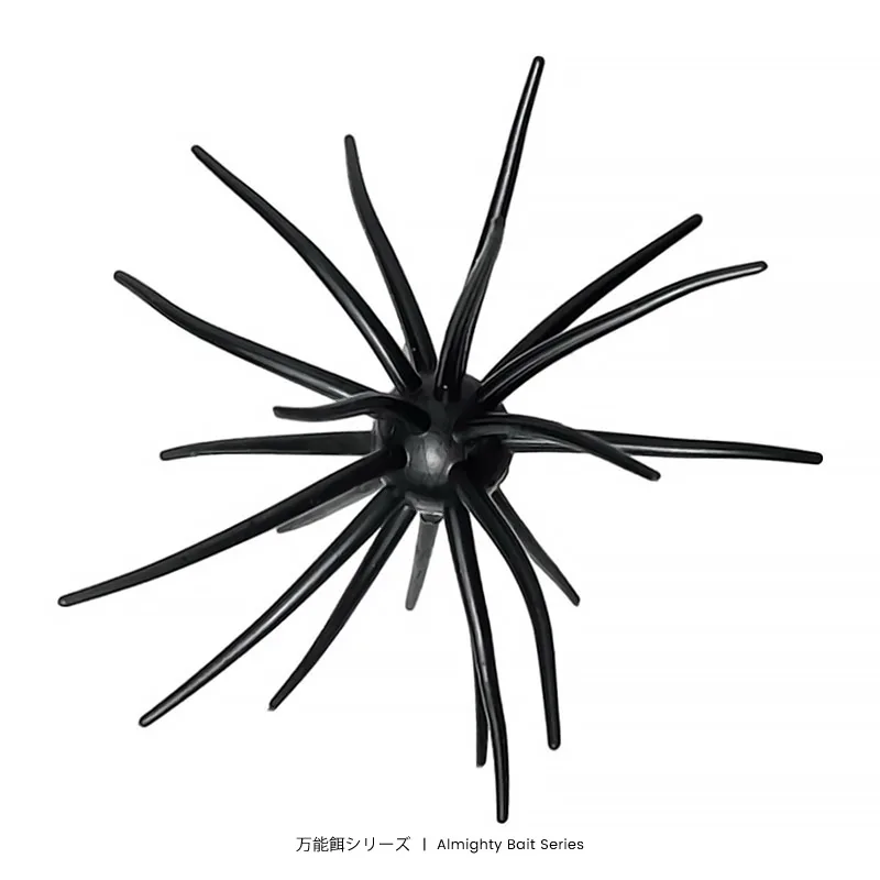 Bazooka Fishing Lure Simulated Sea Urchin Lures Soft Silicone Bait For Bream Pike Sea Bass Tilapia Gears Mandarin Winter Biats