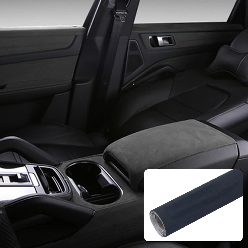 20x30cm 50x150cm Suede Fabric Self-adhesive Adhesive Cloth for Car Interior Modification Door Panel Workbench DIY Supply