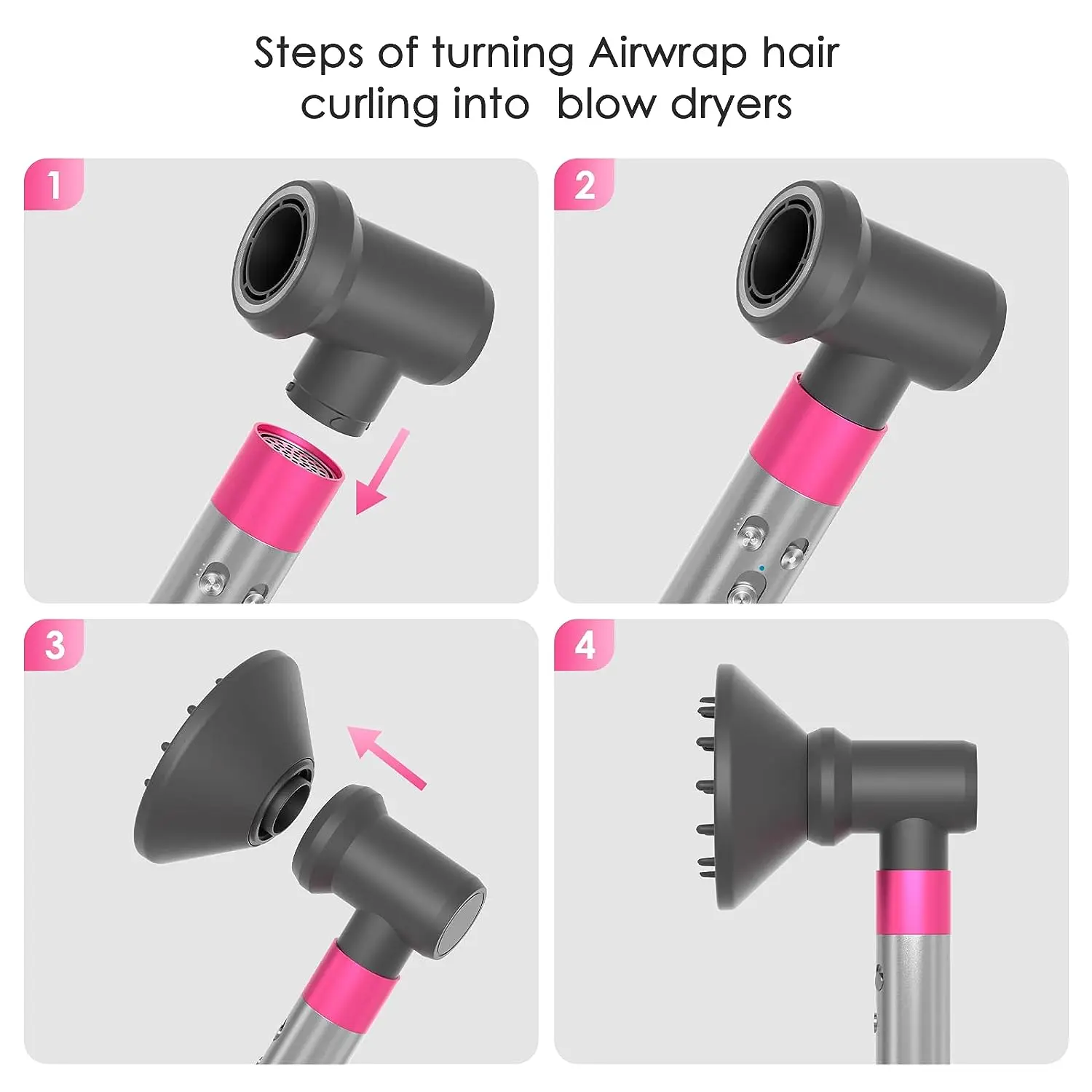 Suitable For Hair Dryers Diffuser for Supersonic Hairdryer Replacement IL/RT6-14354-HD01 Universal Stereotype Hair He