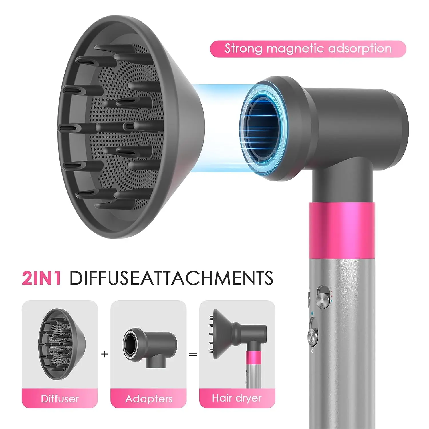 Suitable For Hair Dryers Diffuser for Supersonic Hairdryer Replacement IL/RT6-14354-HD01 Universal Stereotype Hair He